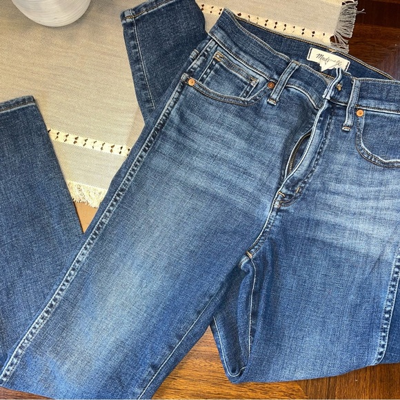 womans size 28 inch madewell 10 in high rise skinny jeans - Picture 2 of 4